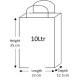 50 Brown Paper Carrier Bags with Flat Handles Kraft Takeaway Bags H35 x L22 x D12.5 50 Brown Paper Carrier Bags with Flat Handles Kraft Takeaway Bags H35 x L22 x D12.5