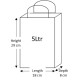 50 Brown Paper Carrier Bags with Flat Handles Kraft Takeaway Bags H29 x L18 x D8 50 Brown Paper Carrier Bags with Flat Handles Kraft Takeaway Bags H29 x L18 x D8